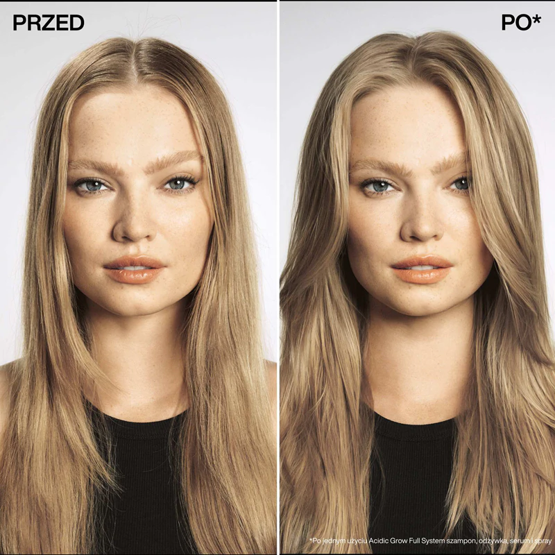 Condicionador Redken Acidic Grow Full System para cabelos finos e delicados.