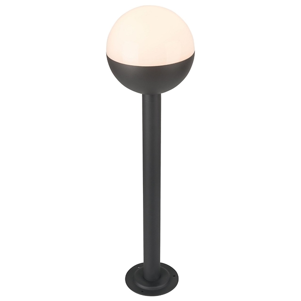 Lampa stojąca zewnętrzna Ulsa aluminiowa 80cm biało-czarna