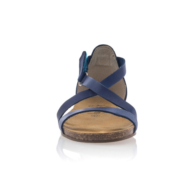 Sandalias azules para mujer / Zapatos de punta abierta