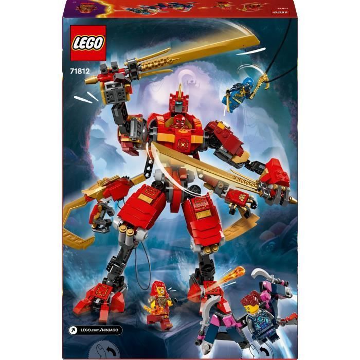 LEGO NINJAGO 71812 Le Robot Grimpeur Ninja de Kai, Set de Jeu d’Aventure pour Enfants