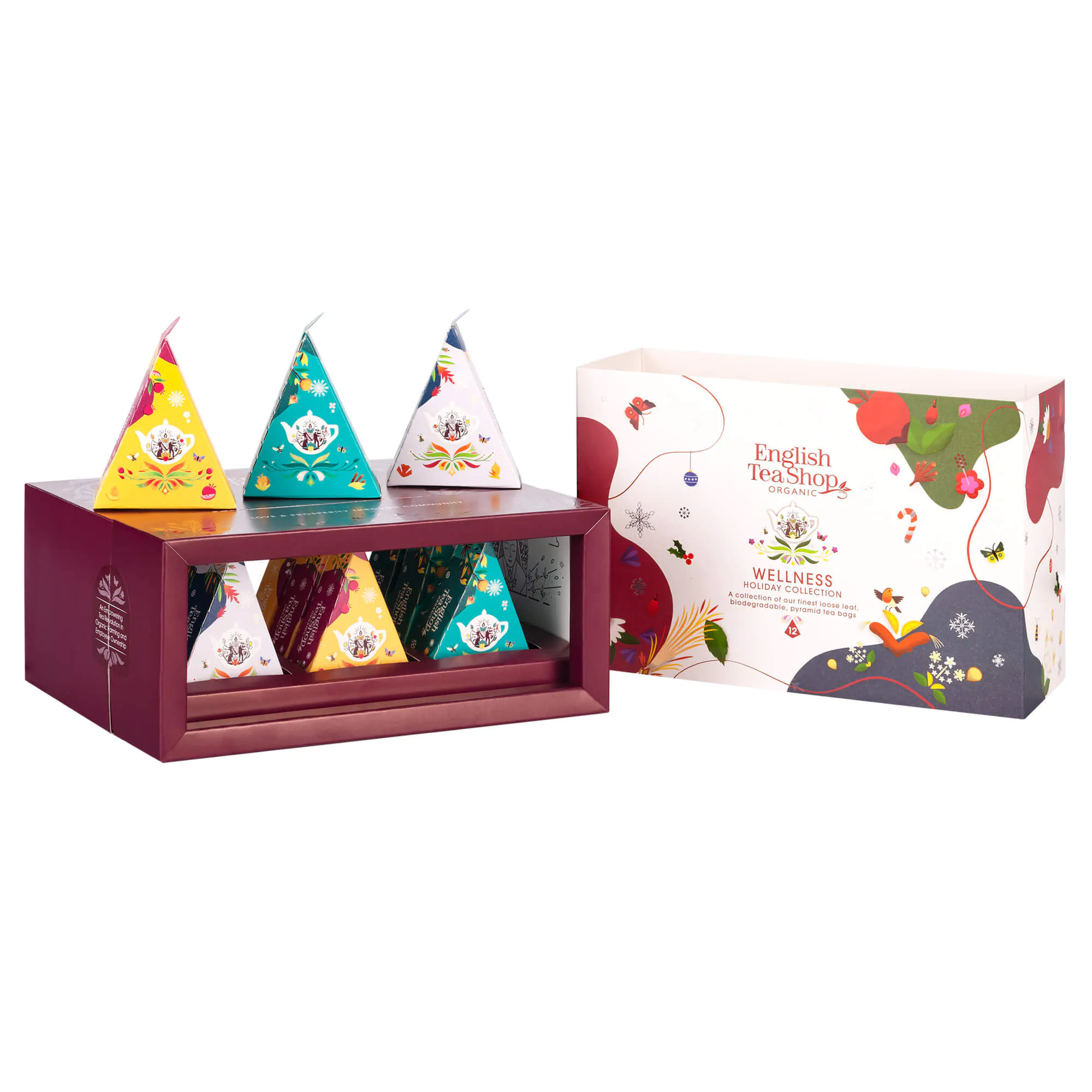 English Tea Shop Holiday Wellness Prism Collection Zestaw herbat 12 sztuk