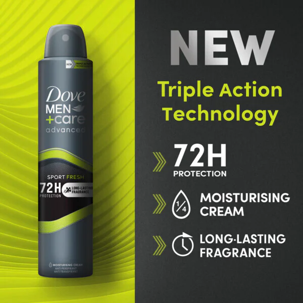 Desodorante Antitranspirante Dove Men+Care Advanced Sport 200ml