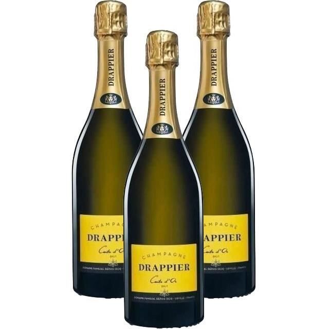 Drappier Champagne Cuvée Carte d'Or Brut - 75 cl x3