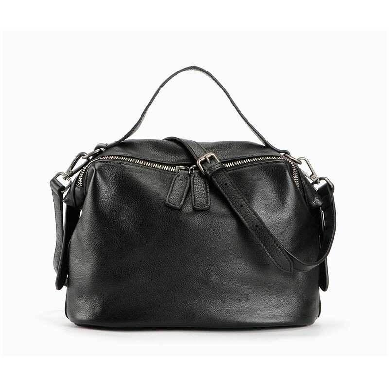 Borse a tracolla in vera pelle morbida al 100%, borse casual da donna, borse nere da donna.