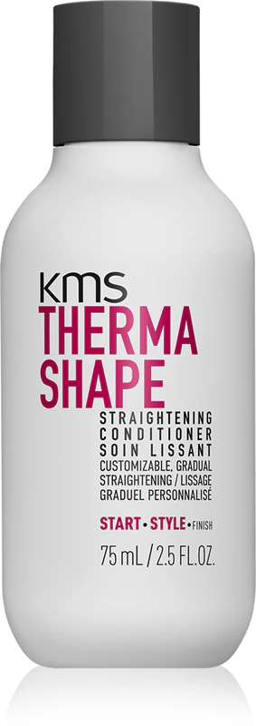 condicionador alisador KMS Thermashape é um condicionador de hidratação profunda para cabelos danificados pelo uso frequente de secador.
