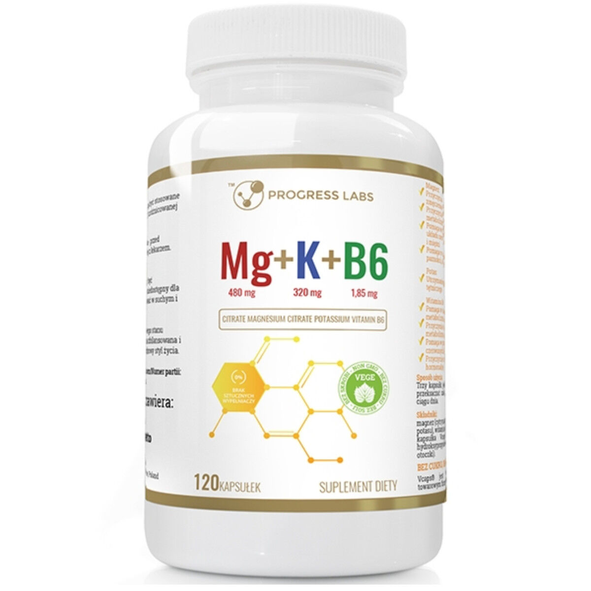 Progress Labs Mg+K+Vitamin B6