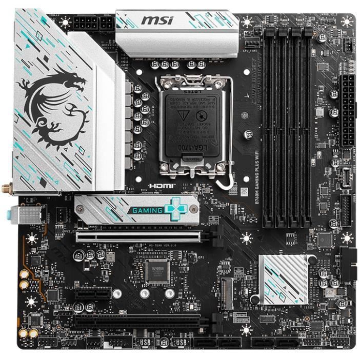 Moederbord - MSI - B760M GAMING PLUS WIFI Intel B760 LGA 1700 micro ATX