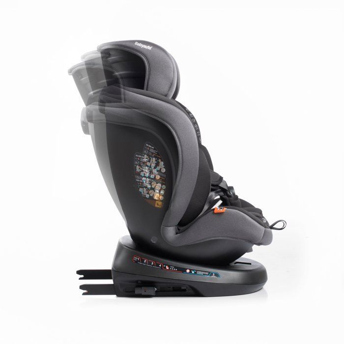 Bilbarnstol - BABYAUTO - RODIA - Grupp 0/1/2/3 - 40/150 cm - I-Size - Vridbar - Liggbar - Med förkortare - Stengrå