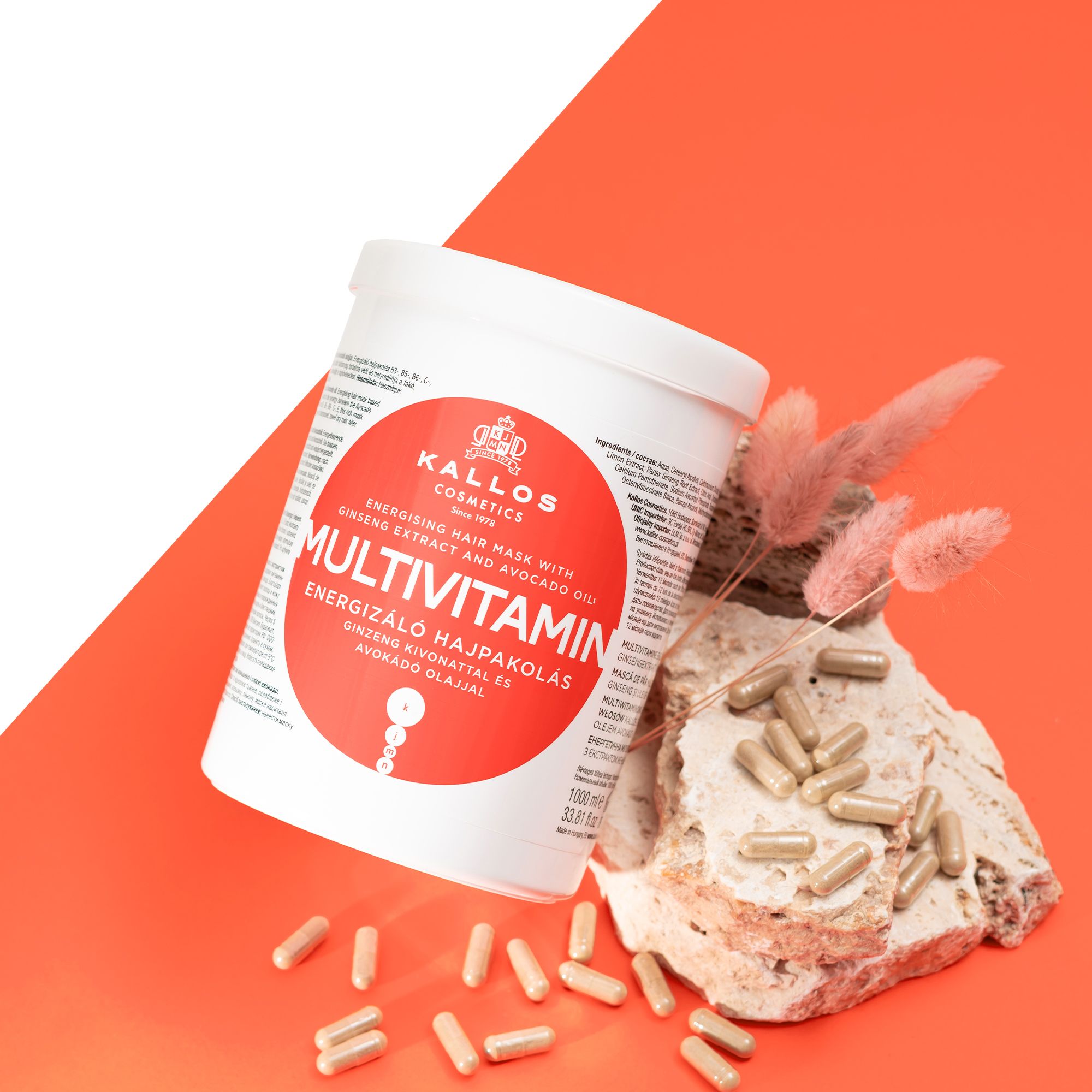 KJMN multivitaminų plaukų kaukė Plaukų kaukės