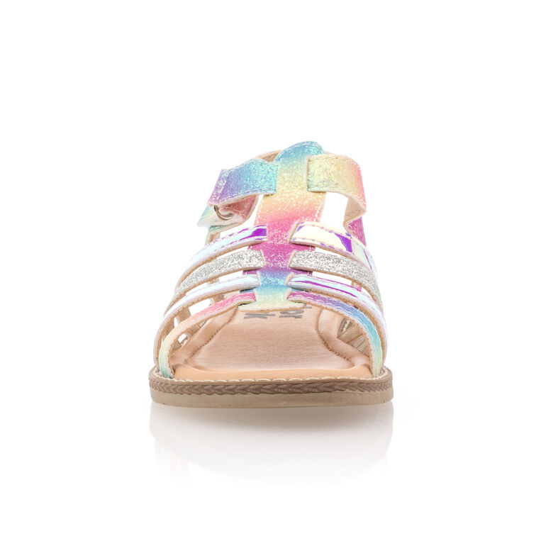 Mehrfarbige Mädchensandalen / Zehenfreie Schuhe
