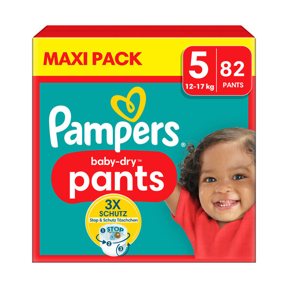 Baby Dry Pants, Gr. 5 Junior, Maxi Pack, 2-pack