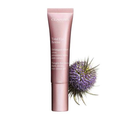 Clarins Total Eye Revive Targets Fine Lines Izgaismojošais acu krēms samazina tumšos lokus un pietūkumu 15 ml