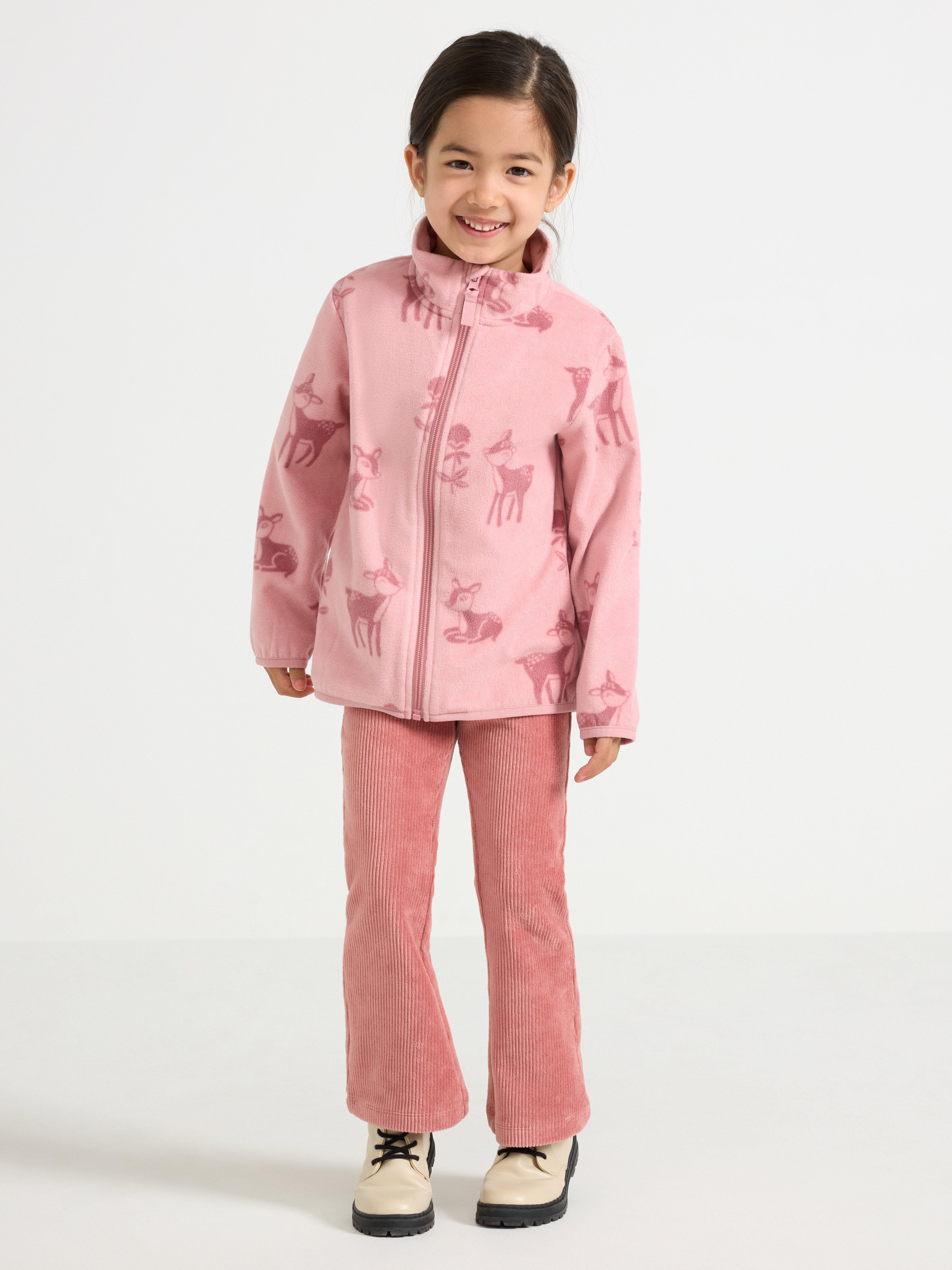 Bunda z mikrofleecu Dusty Pink