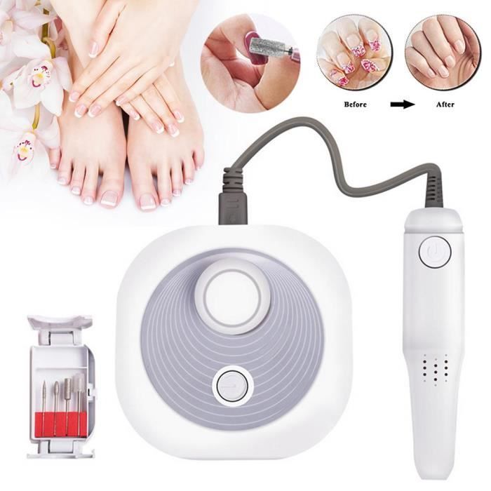 UMIWE Electric Nail Polishing Machine Manicure Pedicure Nail Polishing Nail Art Sander White