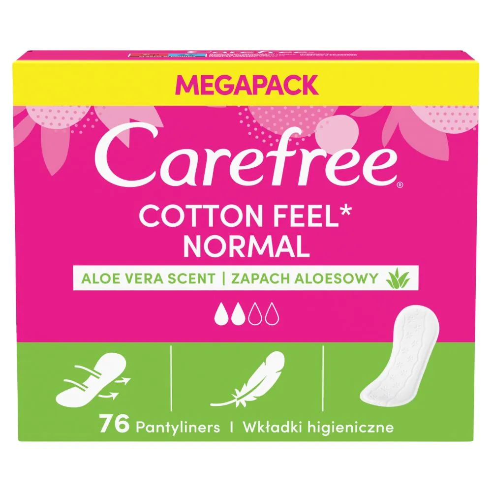 Carefree Aloe wkładki higieniczne 76 szt.