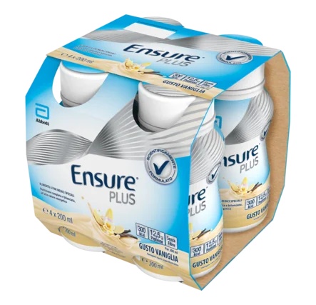 ENSURE Abbott Ensure Plus Vanilla 4x200ml Hoogcalorisch voedingssupplement