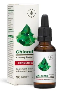 Chlorofil z Morwy Białej Koncentrat, Krople