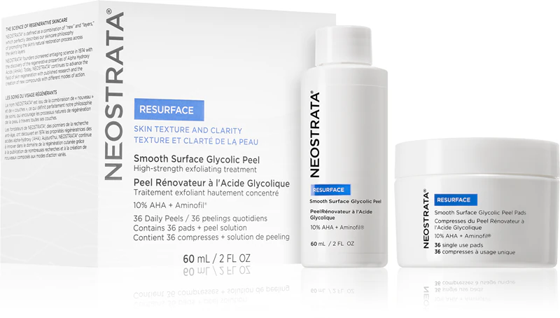 NeoStrata Resurface Smooth Surface Glycolic Peel, ein einstufiges Peeling für zu Hause mit AHA