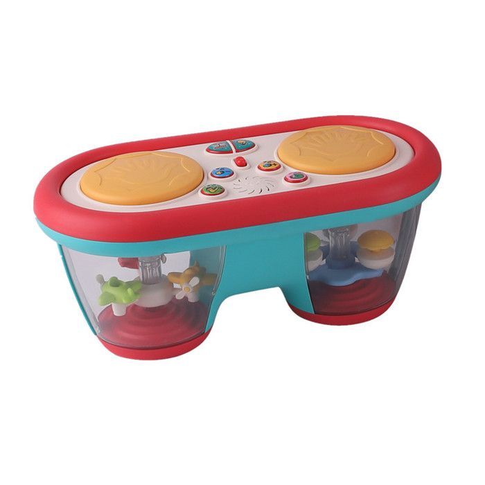 Musical Toy for 1-Year-Olds with Lights - Double Drum Activity Cube - Gift for Children 9-12-18 Months
