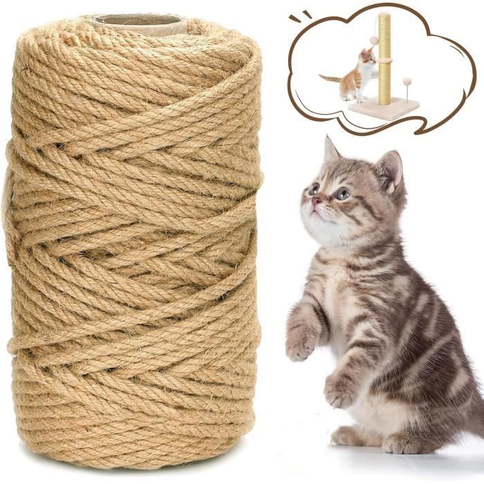 Sisal Rope - 6mm x 50m - Weather Resistant - Durable - For Cat Trees