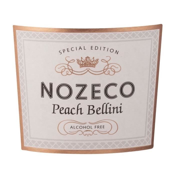 Nozeco - Bellini de melocotón - Bebida carbonatada sin alcohol