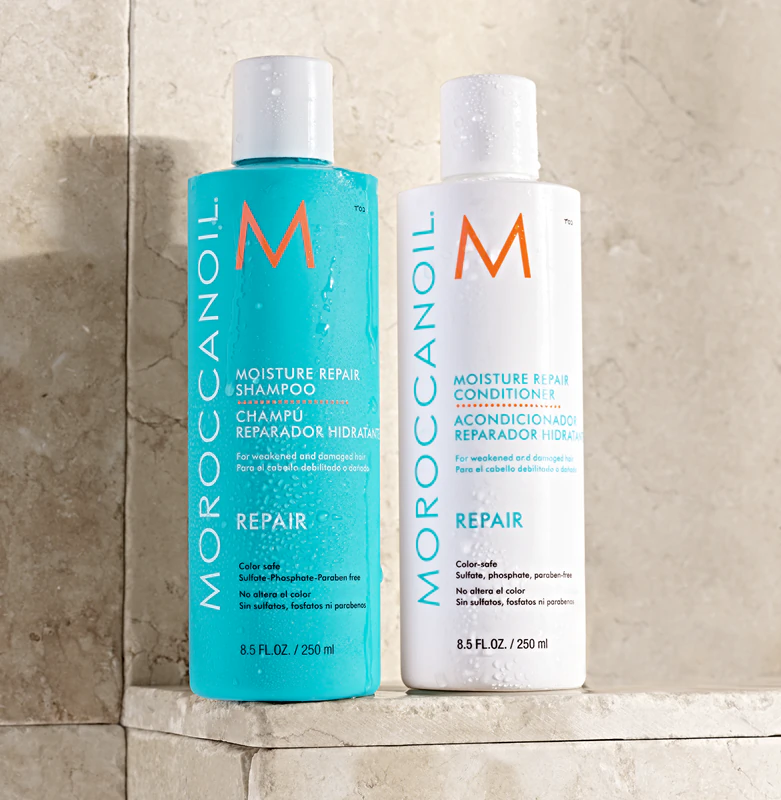 Shampoo reparador Moroccanoil para cabelos quimicamente danificados