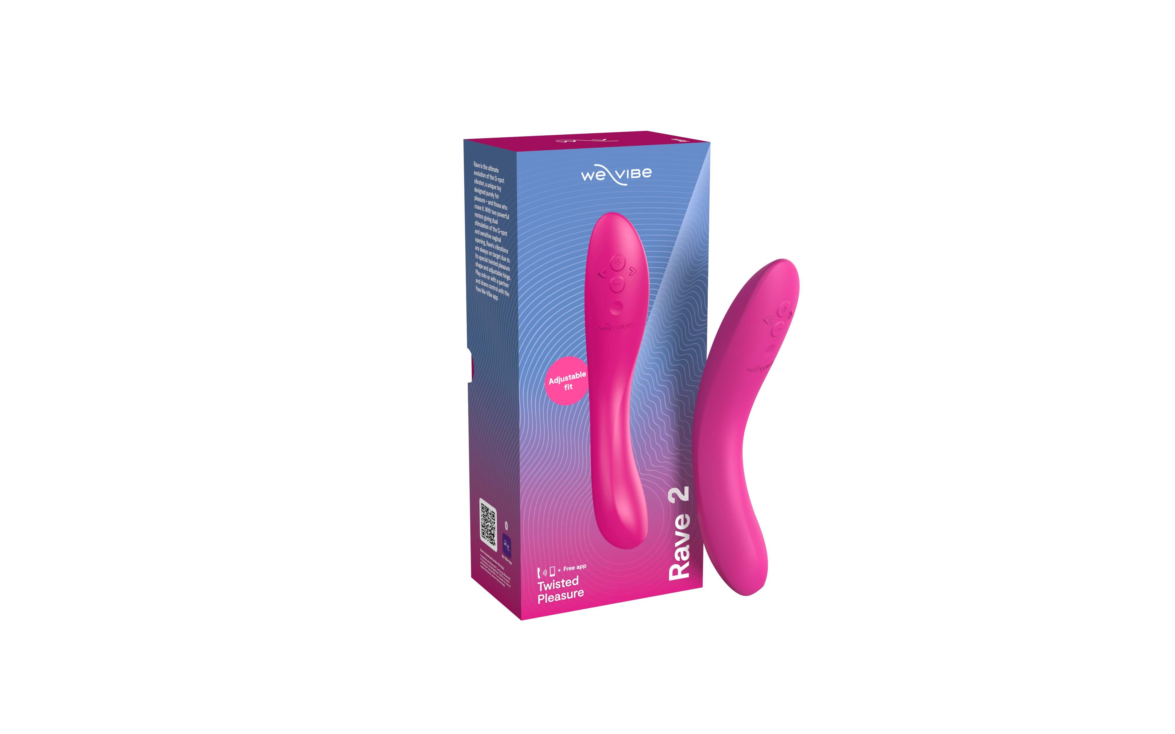 „Rave 2“ fuksijos spalvos vibratoriai