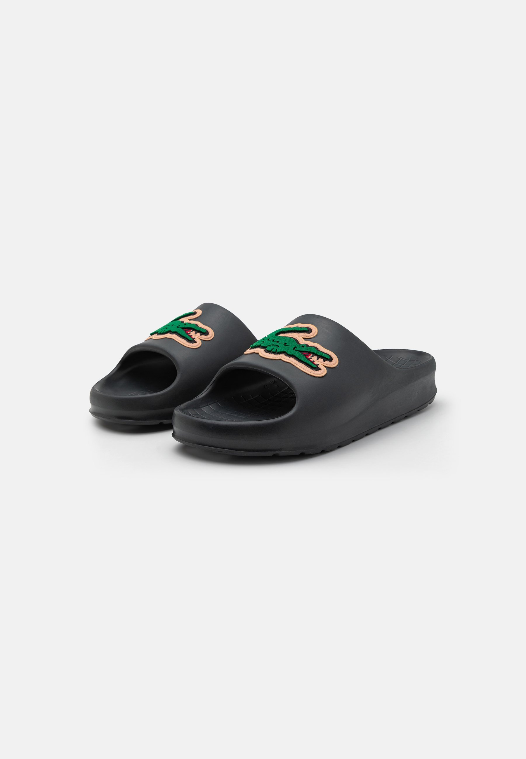 Lacoste SERVE SLIDE 2.0 125 - Ciabatte - verde scuro/verde