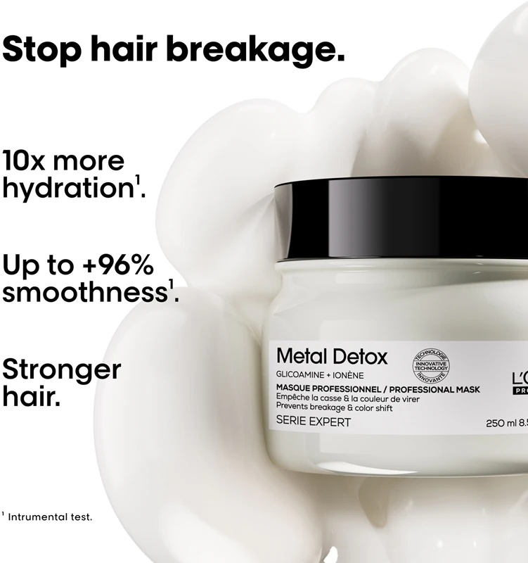 L'Oréal Professionnel Serie Expert Metal Detox dziļi barojoša maska krāsotiem un bojātiem matiem