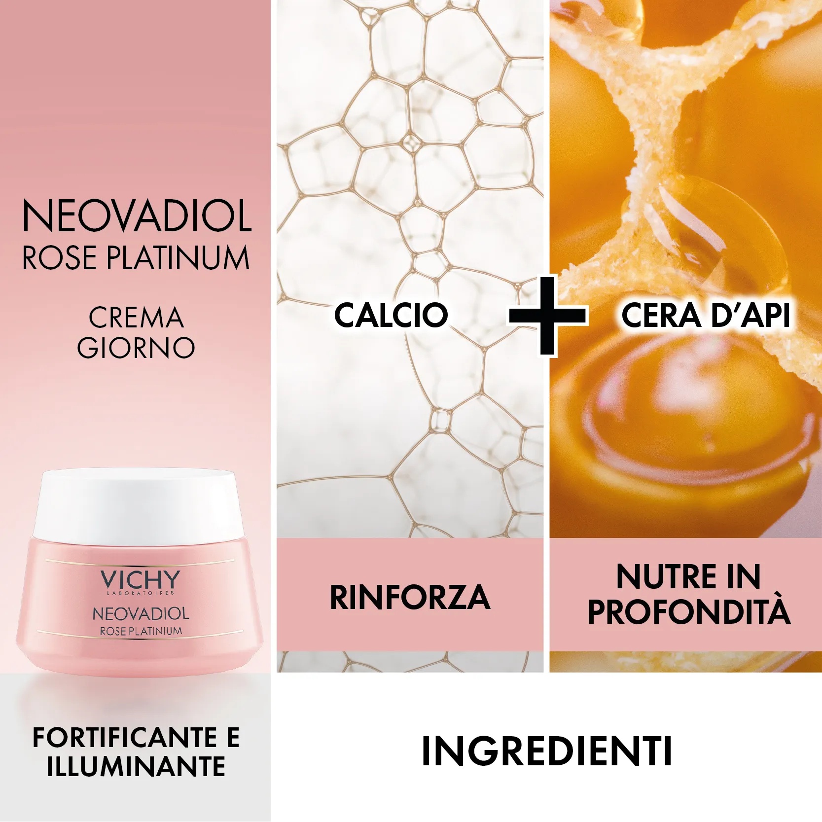 VICHY Vichy Neovadiol Kit Revitalizante e Fortalecedor: Creme de Dia com Rosa 50 ml + Creme de Noite com Rosa 15 ml + Sérum 5 ml