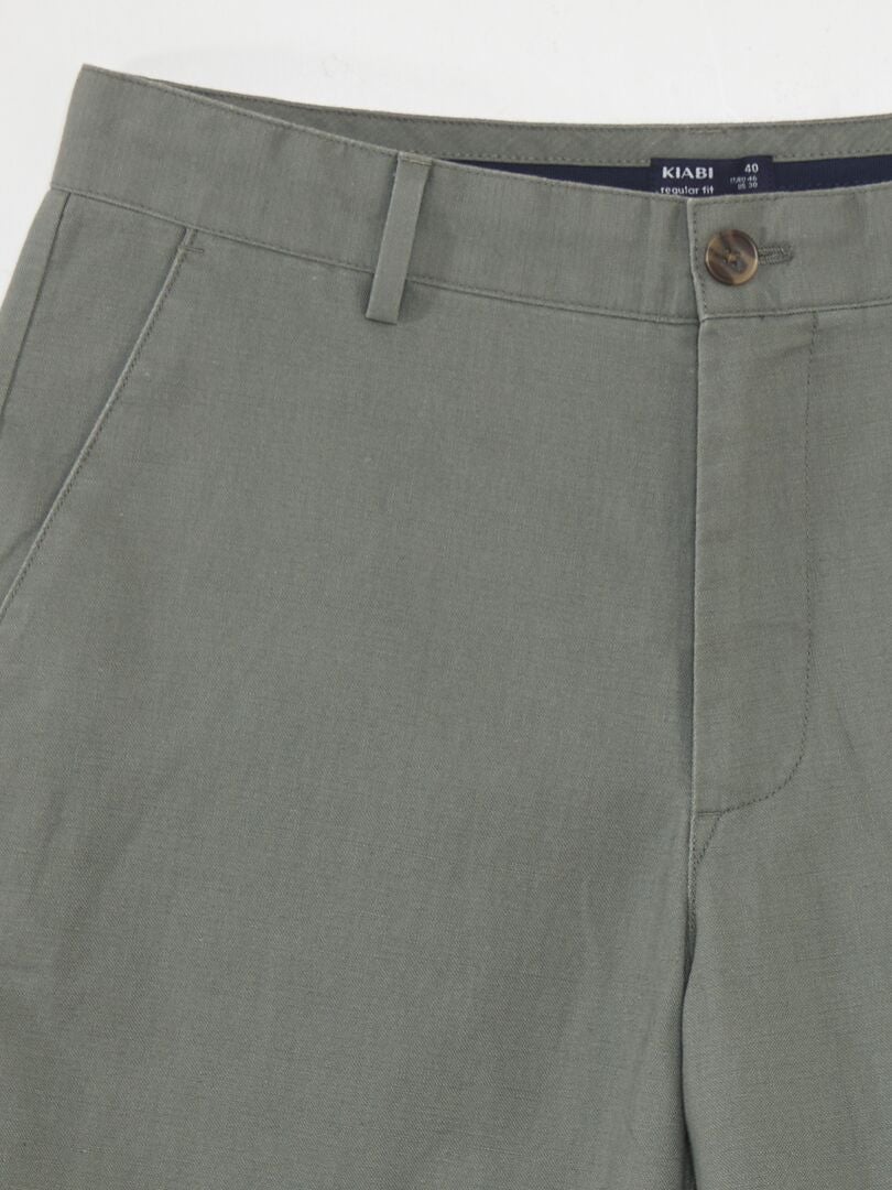 Slim fit chino broek - GROEN