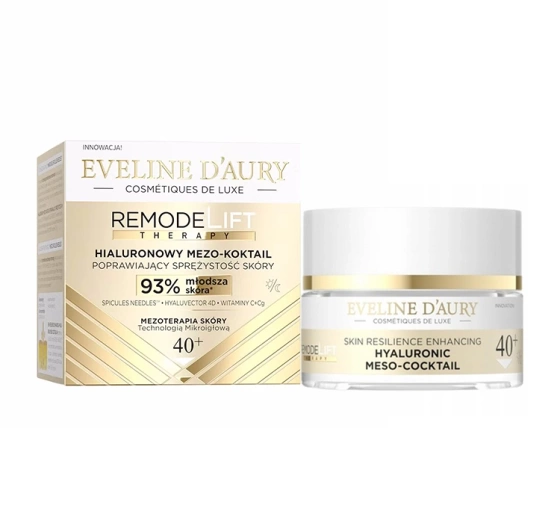 Eveline Cosmetics D’Aury RemodeLift Therapy hialuronowy mezo-koktail poprawiający sprężystość skóry 40  50 ml