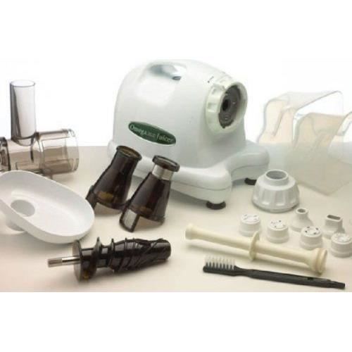 Extracteur de jus horizontal OMEGA 8224 - Blanc - 80 tours/min - 180W - Double tamis breveté - Garantie 15 ans