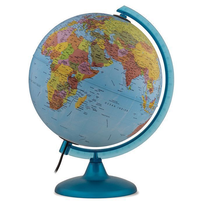 Illuminated Globe - TECNODIDATTICA - Night & Day - Politics and Constellations - Diameter 25 cm - LED Lighting