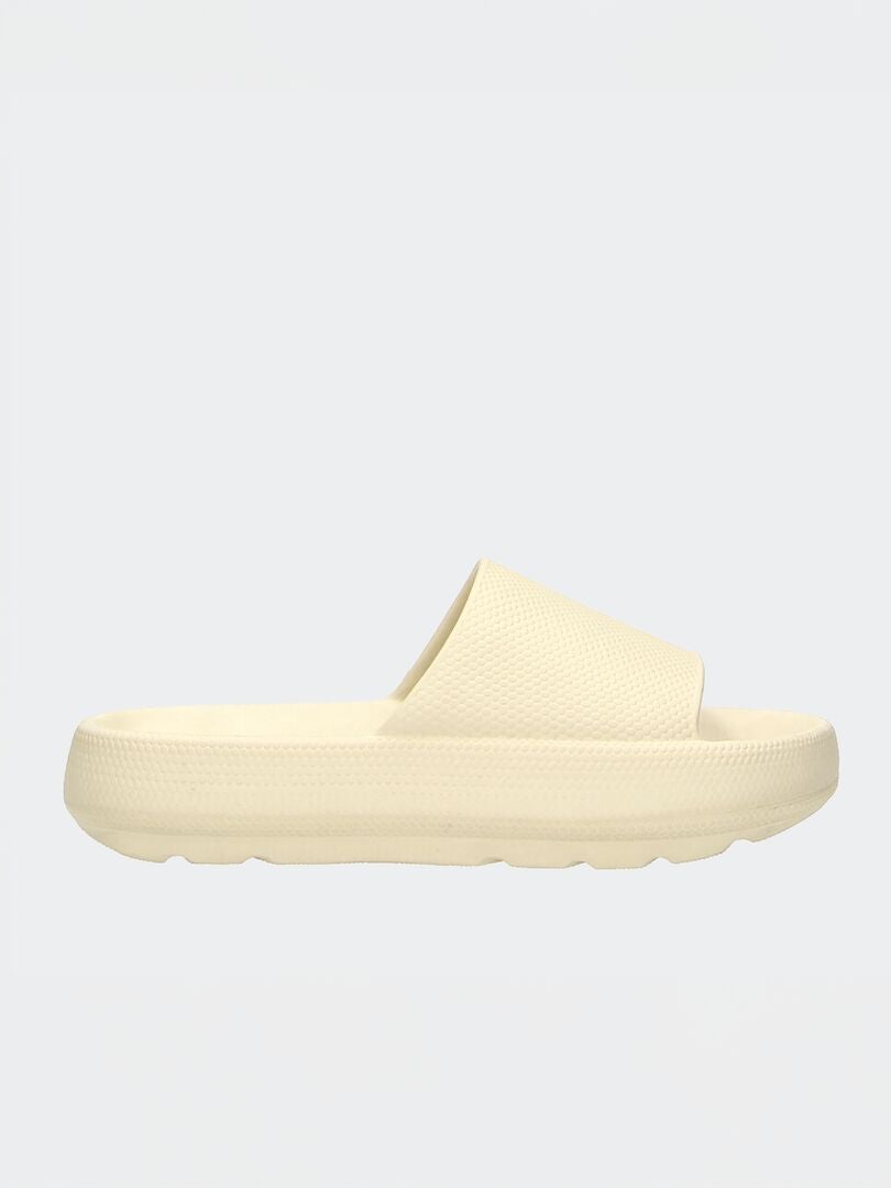 Muiltjes met dikke zool - BEIGE