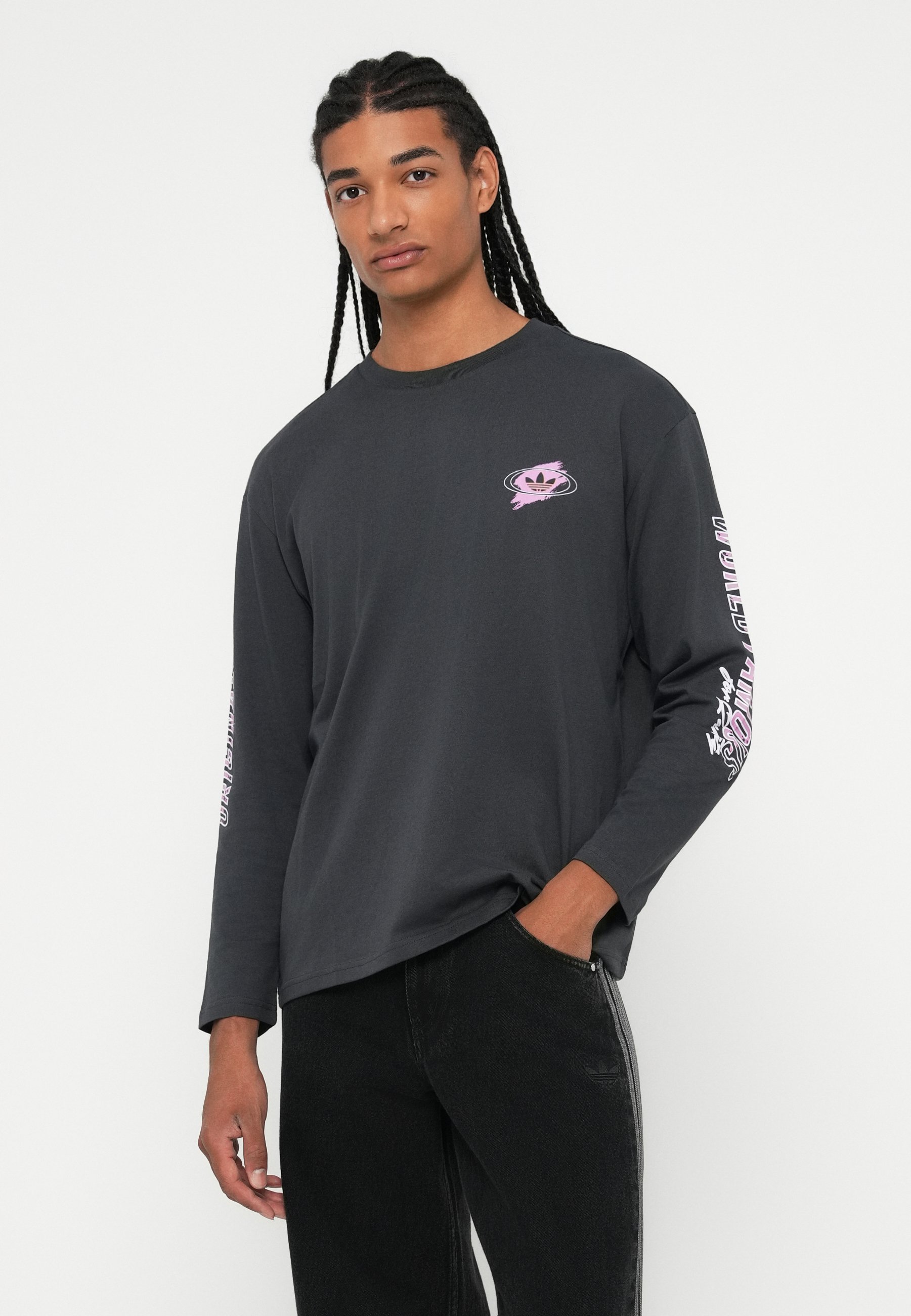 adidas Originals GRAPHIC UNISEX - Top met lange mouwen - antraciet