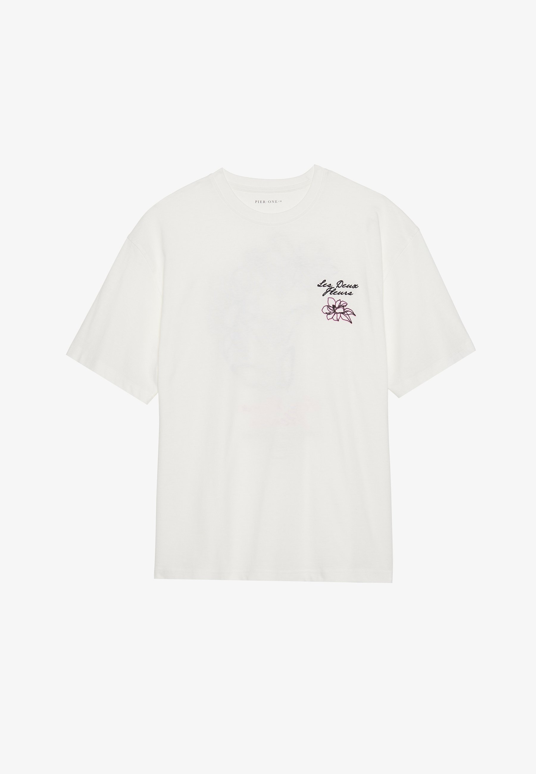 Pier One Print T-shirt - gebroken wit