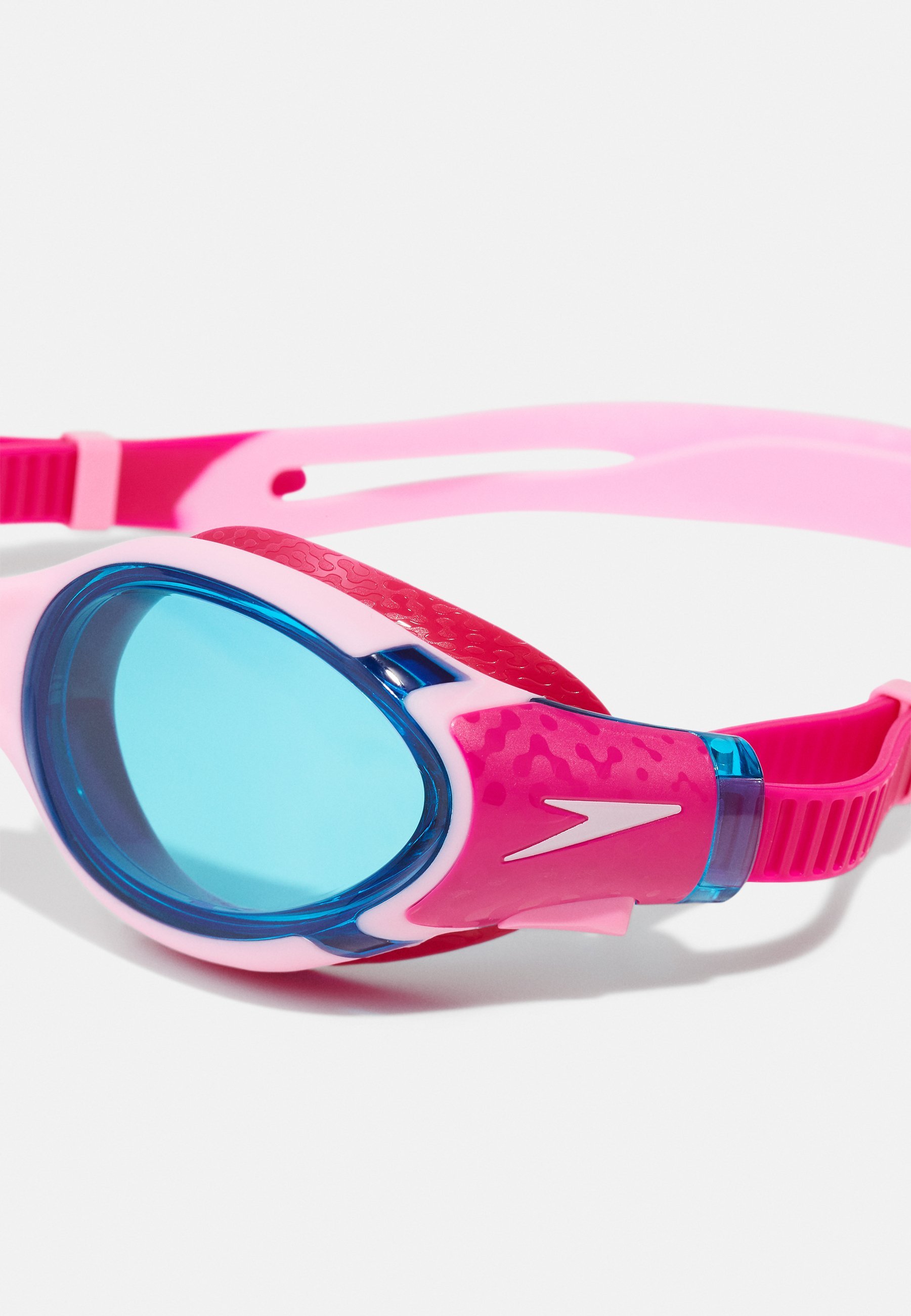 Speedo BIOFUSE JUNIOR UNISEX - Schwimmbrille - Flamingorosa/Elektrisches Pink/Blau