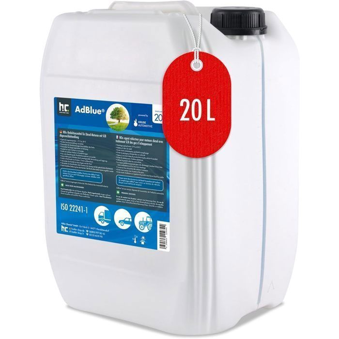 Höfer Chemie AdBlue® 1 x 20 L - La Solution d'urée pour Voiture réduit Les émissions d'oxydes d'azote de 90% dans Les systèmes SCR