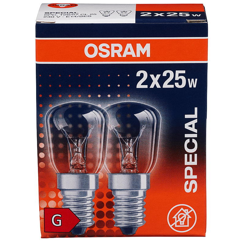 Osram Mini-Glühlampe, 2er-Pack, 25 W E14 Osram