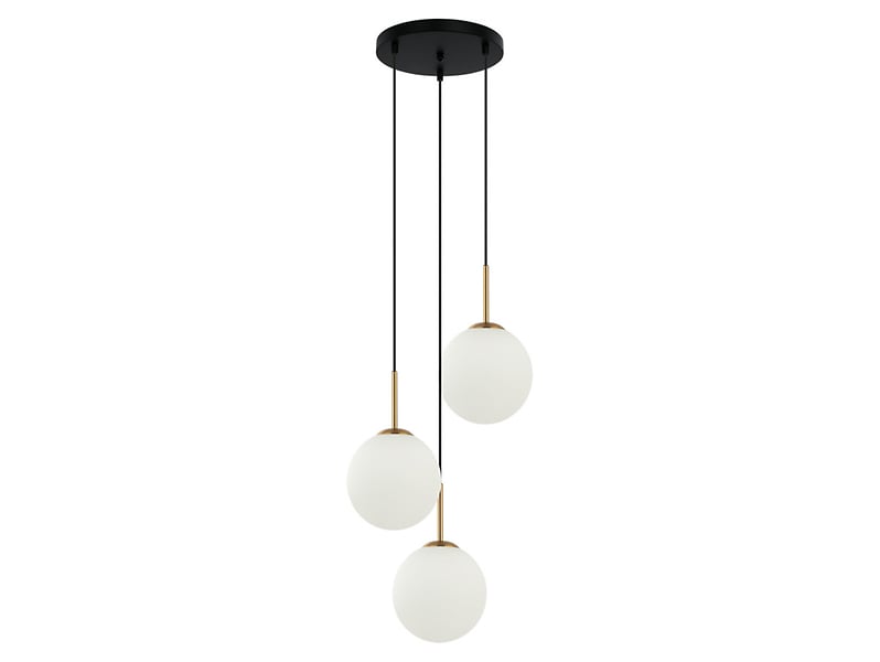Lampa wisząca Deore 3-punktowa stalowa złota