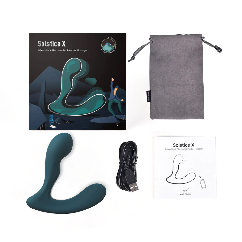 Vibrator pentru prostată Magic Motion Solstice X App, albastru