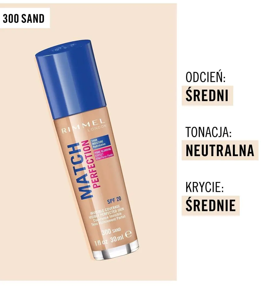 Rimmel Match Perfection Podkład do twarzy, 300