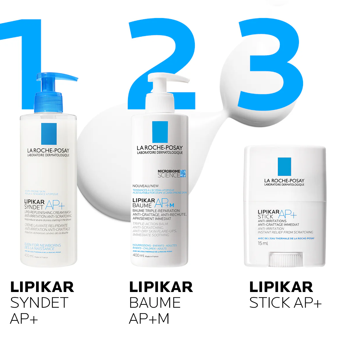 Lipikar Lipikar Crema Corpo riparatore tripla azione (anti-prurito, anti-ricomparsa, sollievo immediato) - Tratt.viso 24 ore lenitiva, Crema Corpo