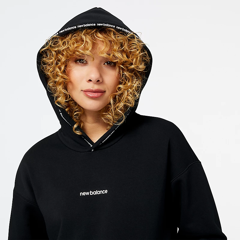 NB Essentials Hoodie für Damen – SCHWARZ