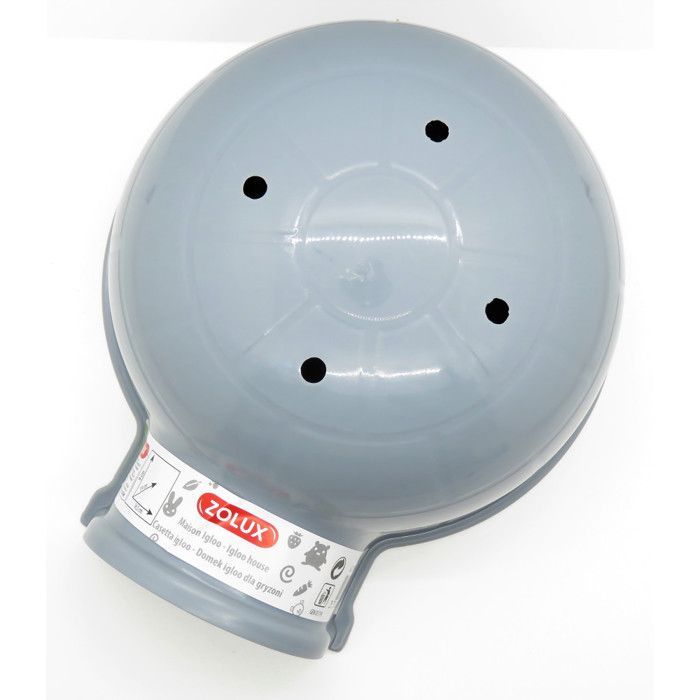 Igloo Plastique Gris Pour Petit Rongeur - Zolux