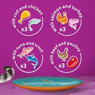 Whiskas 1+ Duo Surf & Turf in Jelly