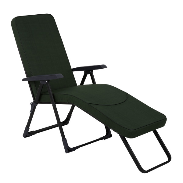 Leżak ogrodowy z podnóżkiem Modena Black Edition kwadrat H024-32PB PATIO