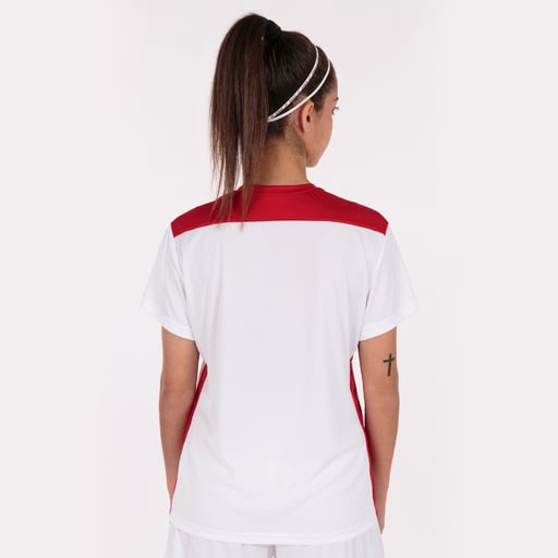 Camiseta Manga Corta Joma Championship Vi Blanco Rojo