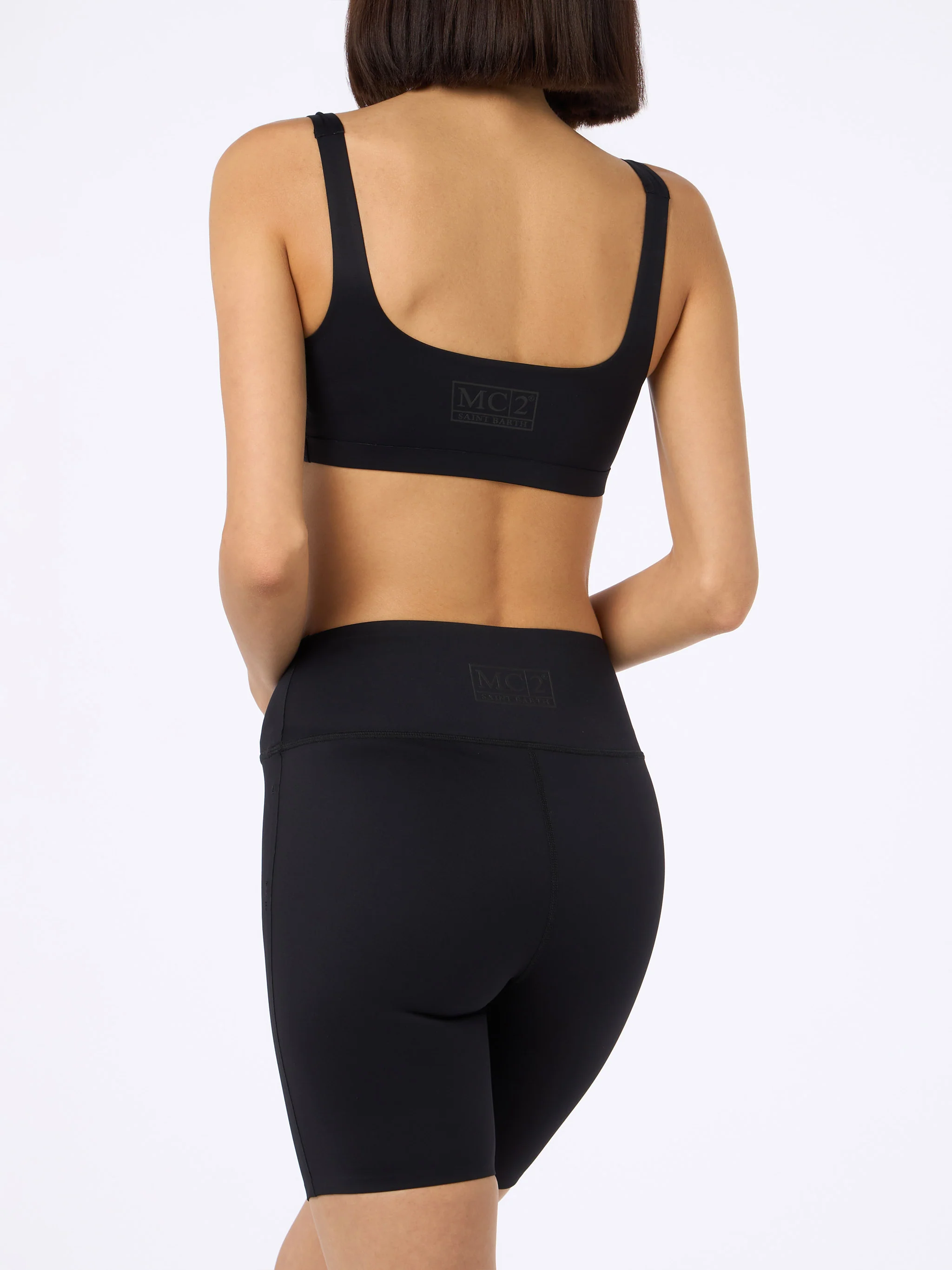 Fawn Damen-Fitnessshorts mit wärmeverschweißter Oberfläche
